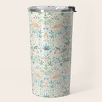 William Morris Strawberry Thief Cochineal Willow Travel Mug Gallery Image 2