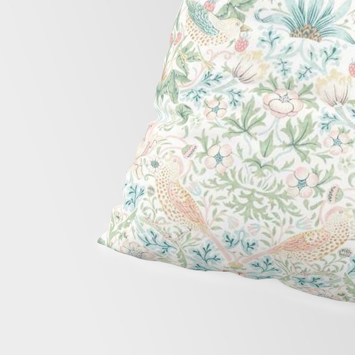 William Morris Strawberry Thief Cochineal Willow Pillow Sham Gallery Image 4