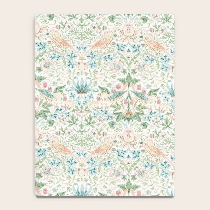 William Morris Strawberry Thief Cochineal Willow Notebook Gallery Image 4
