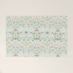 William Morris Strawberry Thief Cochineal Willow Welcome Mat Gallery Image 1