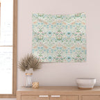 William Morris Strawberry Thief Cochineal Willow Wall Tapestry Gallery Image 2
