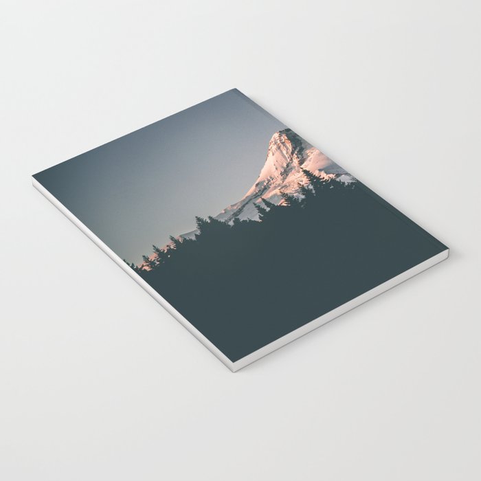 First Light on Mount Hood Notebook Gallery Image 3