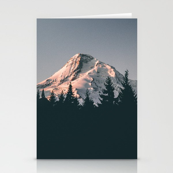 First Light on Mount Hood Stationery Card Gallery Image 2