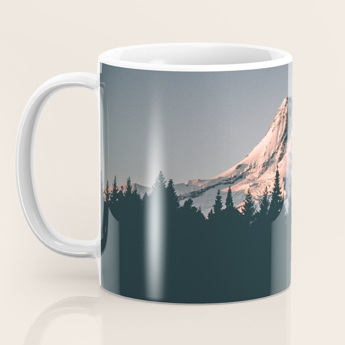 First Light on Mount Hood Coffee Mug Gallery Image 3