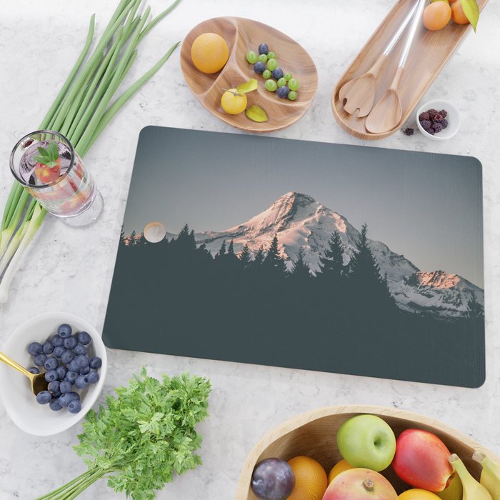 First Light on Mount Hood Cutting Board Gallery Image 2
