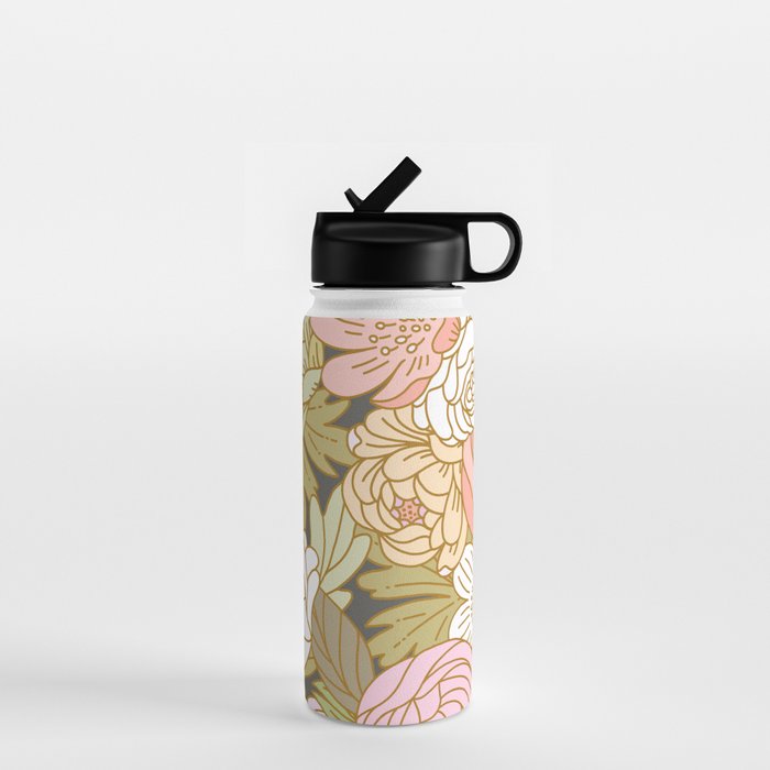 Boho Blooms | Pastel Fall Colors Water Bottle Gallery Image 1