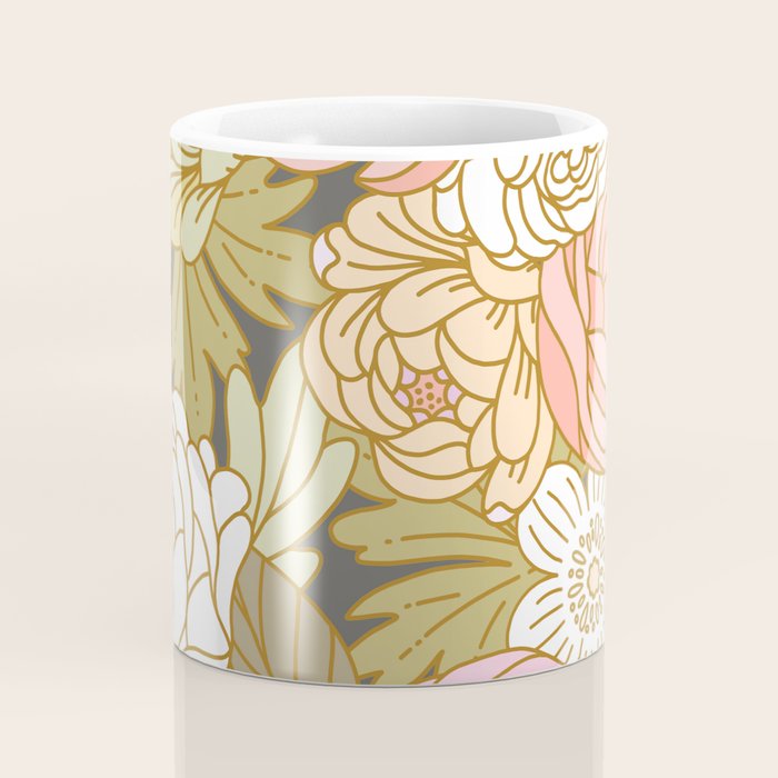 Boho Blooms | Pastel Fall Colors Coffee Mug Gallery Image 4