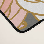 Boho Blooms | Pastel Fall Colors Desk Mat Gallery Image 4
