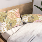 Boho Blooms | Pastel Fall Colors Pillow Sham Gallery Image 2