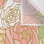 Boho Blooms | Pastel Fall Colors Wall Tapestry Gallery Image 3