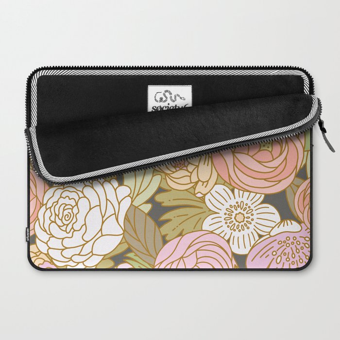 Boho Blooms | Pastel Fall Colors Laptop Sleeve Gallery Image 2