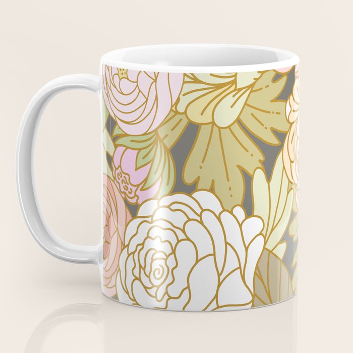 Boho Blooms | Pastel Fall Colors Coffee Mug Gallery Image 3