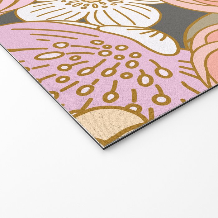 Boho Blooms | Pastel Fall Colors Welcome Mat Gallery Image 2