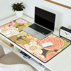 Boho Blooms | Pastel Fall Colors Desk Mat Gallery Image 2