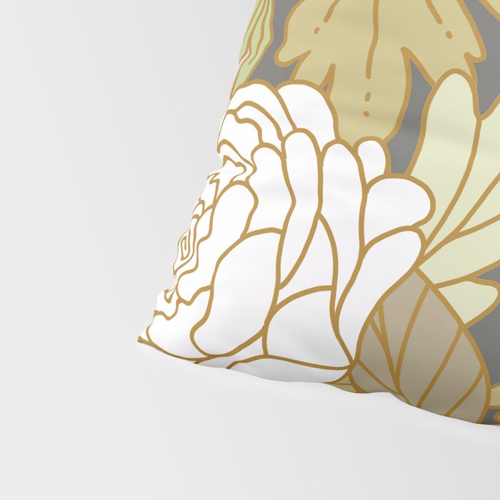 Boho Blooms | Pastel Fall Colors Pillow Sham Gallery Image 4