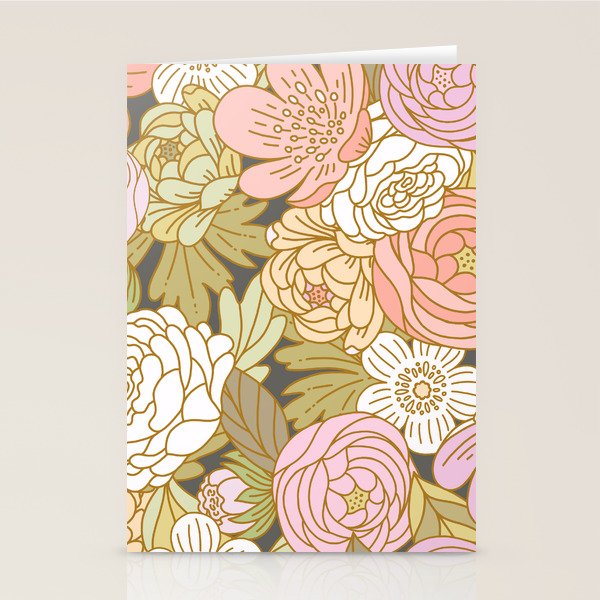 Boho Blooms | Pastel Fall Colors Stationery Card Gallery Image 2