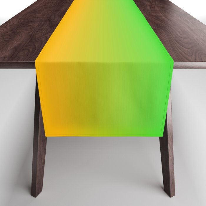 Ombre Color Orange Green Shade  Table Runner Gallery Image 1