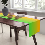 Ombre Color Orange Green Shade  Table Runner Gallery Image 2