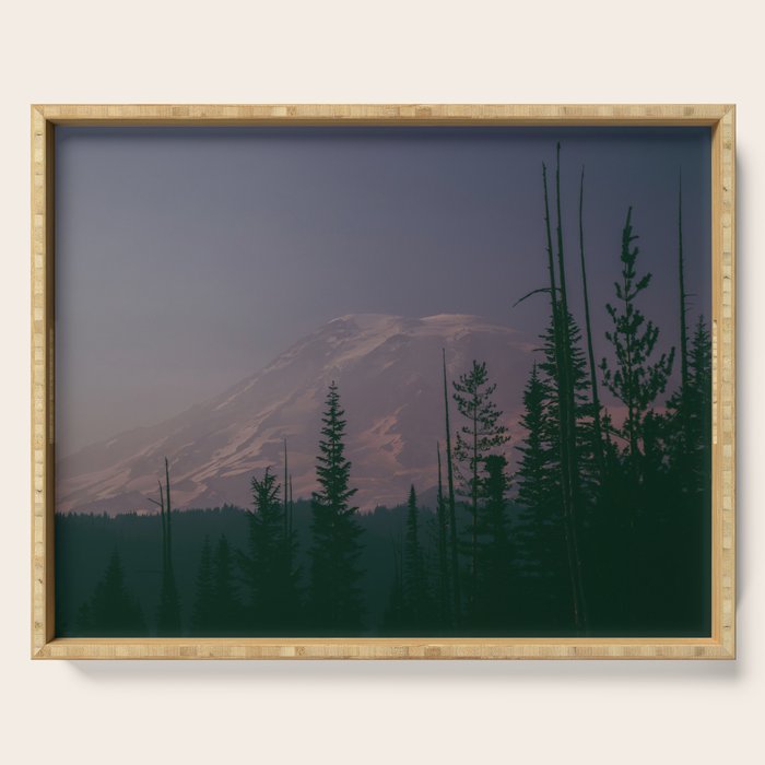Mt Rainier Dreams Serving Tray Gallery Image 1
