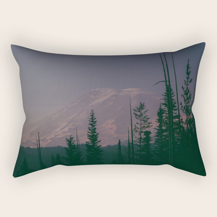 Mt Rainier Dreams Rectangular Pillow Gallery Image 2