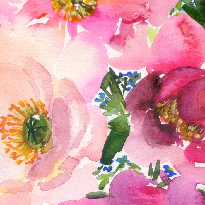 5 pink peonies in watercolor Coffee Mug Gallery Image 2