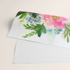 5 pink peonies in watercolor Wrapping Paper Gallery Image 2