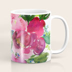 5 pink peonies in watercolor Coffee Mug Gallery Image 1