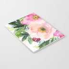 5 pink peonies in watercolor Notebook Gallery Image 3
