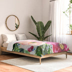 5 pink peonies in watercolor Comforter Gallery Image 2