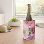 5 pink peonies in watercolor Wine Chiller Gallery Image 4