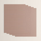 Fine Stripes Narrow Stripe Pattern in Mocha Brown Monochrome Wrapping Paper Gallery Image 3