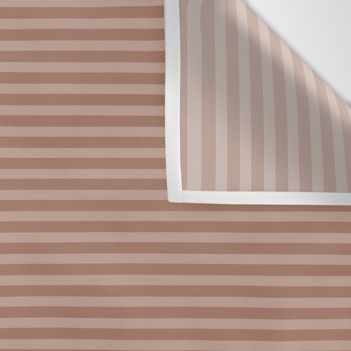 Fine Stripes Narrow Stripe Pattern in Mocha Brown Monochrome Wall Tapestry Gallery Image 3