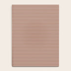 Fine Stripes Narrow Stripe Pattern in Mocha Brown Monochrome Notebook Gallery Image 4