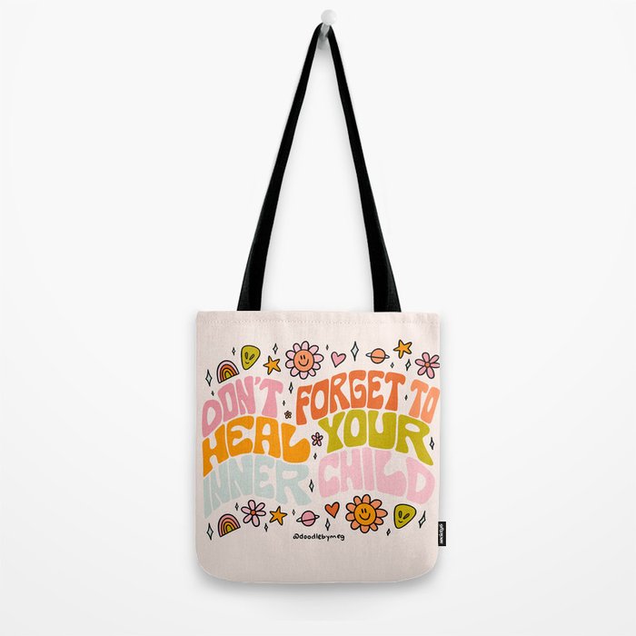 Don't Forget to Heal Your Inner Child Tote Bag Gallery Image 2