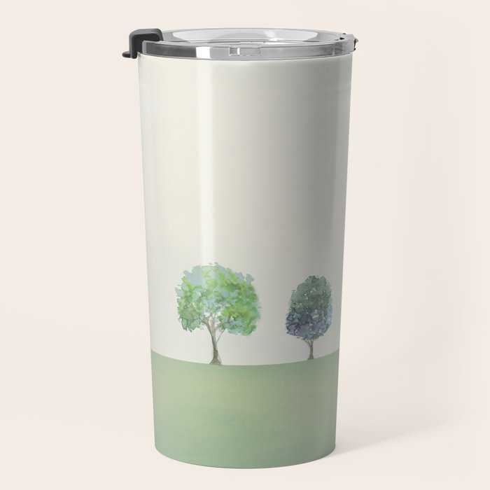 Green Sunny Field II Travel Mug Gallery Image 3