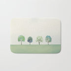 Green Sunny Field II Bath Mat Gallery Image 1