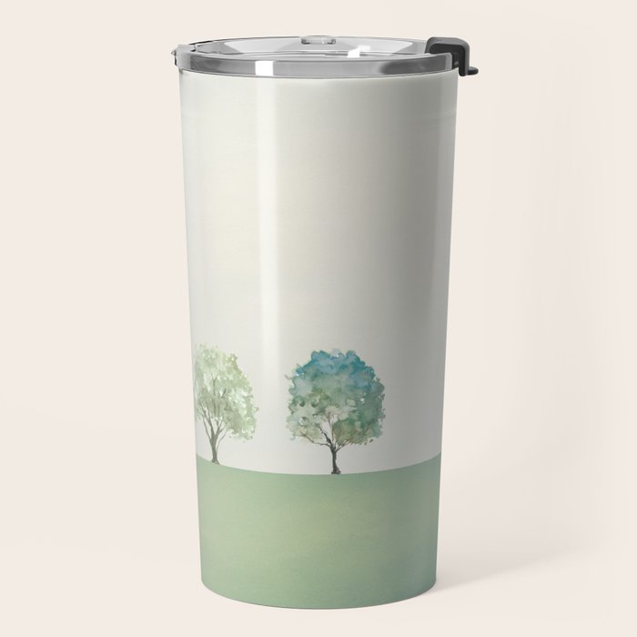 Green Sunny Field II Travel Mug Gallery Image 2