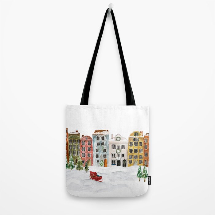 Christmas in the Village Tote Bag Gallery Image 2