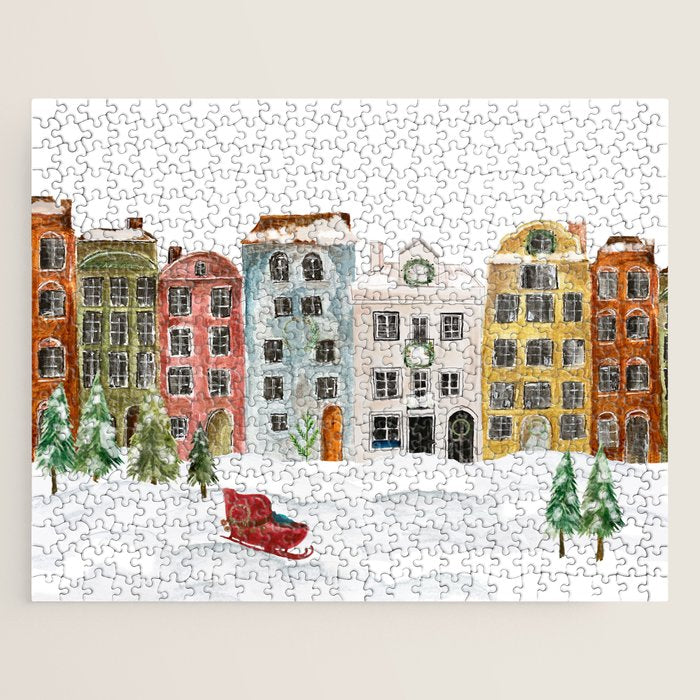 Christmas in the Village Jigsaw Puzzle Gallery Image 1