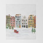 Christmas in the Village Throw Blanket Gallery Image 2