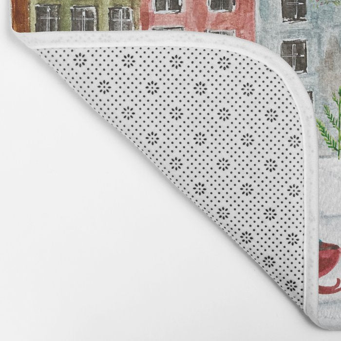 Christmas in the Village Bath Mat Gallery Image 2
