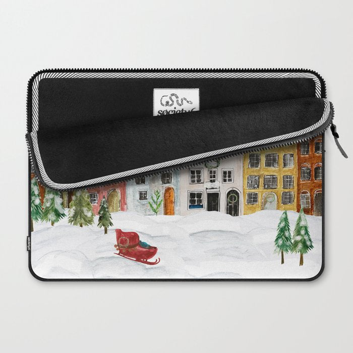 Christmas in the Village Laptop Sleeve Gallery Image 2