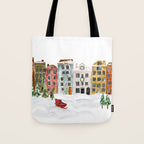 Christmas in the Village Tote Bag Gallery Image 1