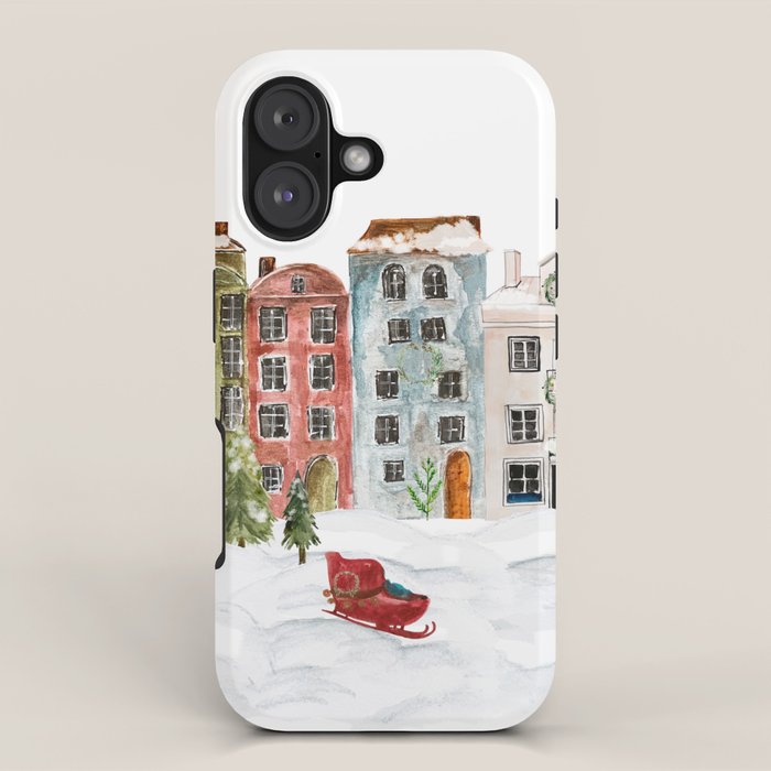 Christmas in the Village iPhone Case Gallery Image 1