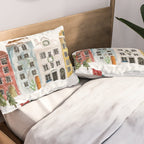 Christmas in the Village Pillow Sham Gallery Image 2