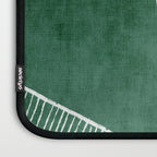 Abstract Dark Green Geometric Art White Line Design Laptop Sleeve Gallery Image 3