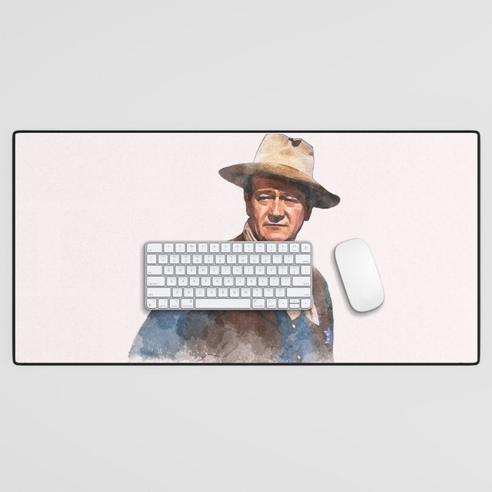 John Wayne - The Duke - Watercolor Desk Mat Gallery Image 1