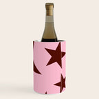 Pink and Burgundy Big Ol Stars Wine Chiller Gallery Image 2