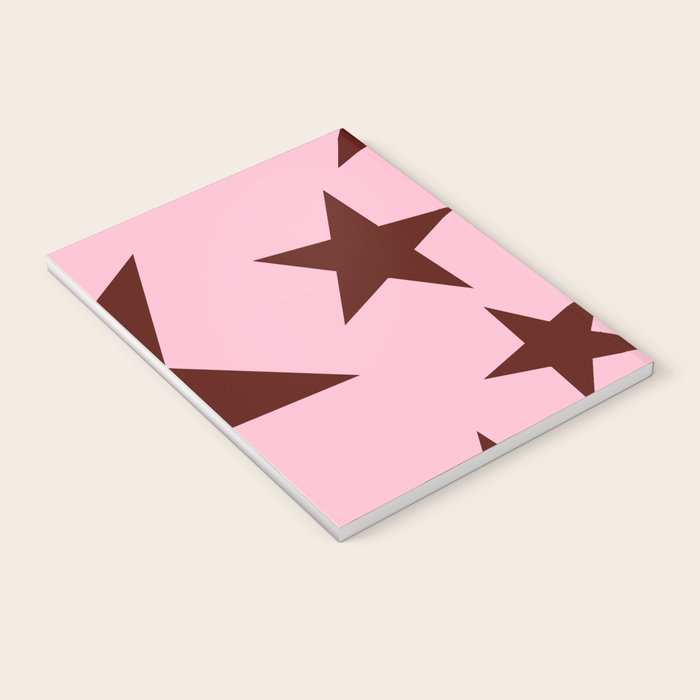 Pink and Burgundy Big Ol Stars Notebook Gallery Image 3