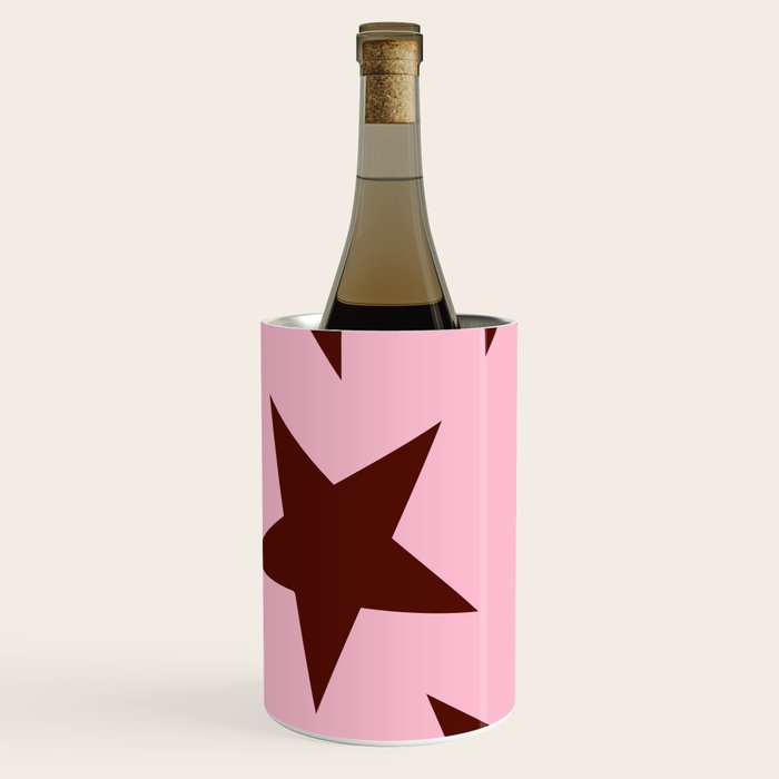 Pink and Burgundy Big Ol Stars Wine Chiller Gallery Image 3